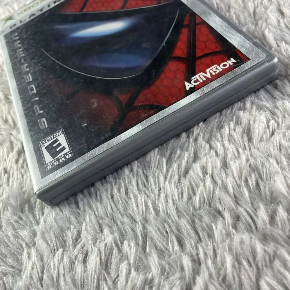 Spider-Man (Microsoft Xbox, 2003) Platinum Hits Disc and Case Spiderman